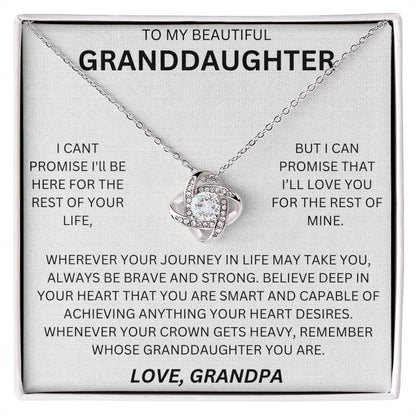 Gift for Granddaughter - Promise