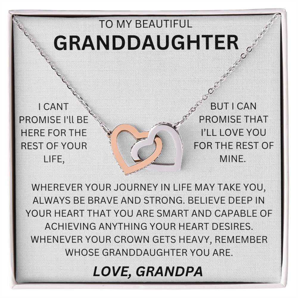 Gift for Granddaughter - Hearts/Promise