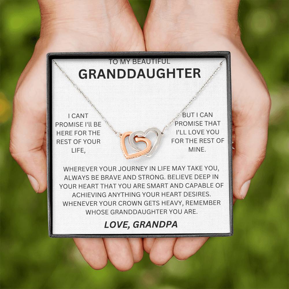 Gift for Granddaughter - Hearts/Promise