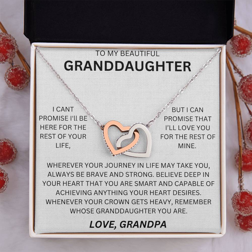 Gift for Granddaughter - Hearts/Promise